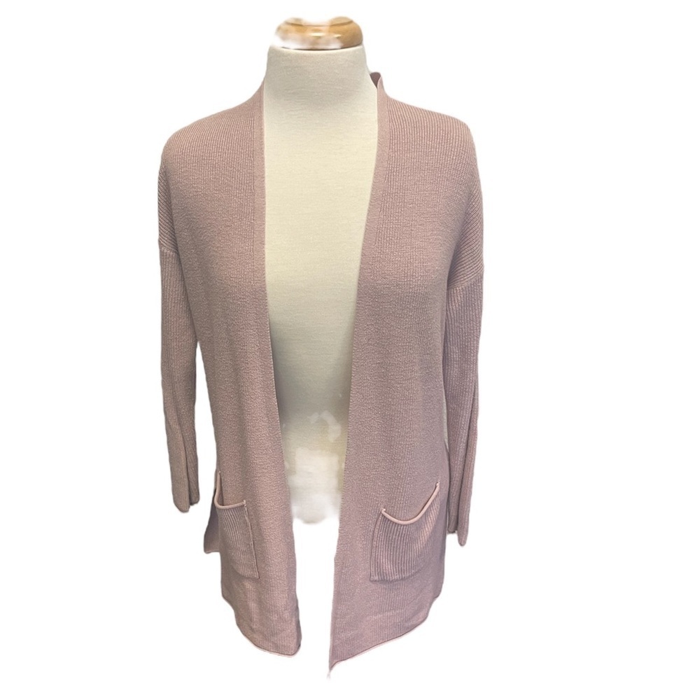 T Tahari Cashmere Blend Cardigan Open front  Light Blush Size Small